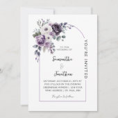 Invitation Lavender and Purple Arch Wedding |  (Devant)