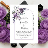 Invitation Lavender and Purple Arch Wedding | 
