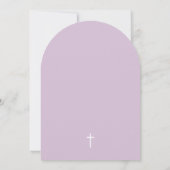 Invitation Lavender Arch Modern Baptism Christening (Dos)