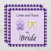 Invitation Lavender Bachelorette (Devant / Derrière)