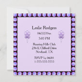 Invitation Lavender Bachelorette (Dos)