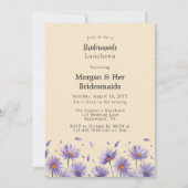 Invitation Lavender Bloom Fleur sauvage Bridesmaigre Déjeuner (Devant)