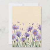 Invitation Lavender Bloom Fleur sauvage Bridesmaigre Déjeuner (Dos)