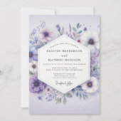 Invitation Lavender Bloom Meadow Wedding (Devant)