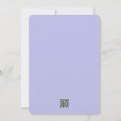Invitation Lavender Blue Spring Rose Birthday Card (Dos)