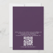 Invitation Lavender Blush Elegant Modern Chic QR Code Wedding (Dos)