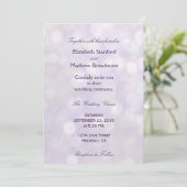 Invitation Lavender Bokeh | Collection Mariage (Debout devant)