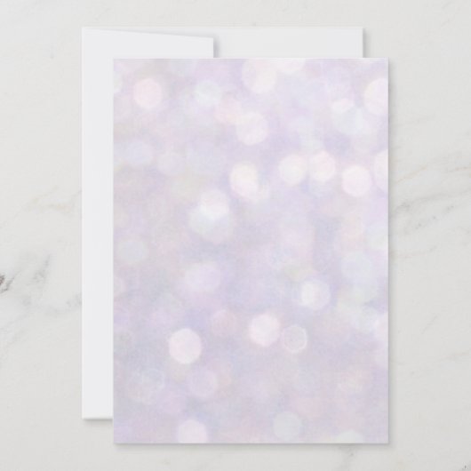 Invitation Lavender Bokeh | Collection Mariage (Dos)