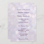 Invitation Lavender Bokeh | Collection Mariage (Devant / Derrière)