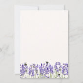 Invitation Lavender Book Nouveau chapitre commence la Fête de (Dos)