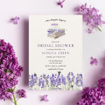 Invitation Lavender Book Nouveau chapitre commence la Fête de<br><div class="desc">Introduire le Lavender Book Nouveau Chapitre Commence l'invitation de la douche nuptiale, la façon parfaite d'invitation vos proches pour célébrer le début d'un nouveau chapitre de votre vie. Avec son élégante palette de couleurs lavande et son design charmant de livres, cette invitation donnera le ton pour une douche nuptiale chic...</div>