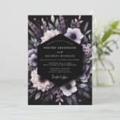 Invitation Lavender Botanical Romance Wedding (Debout devant)