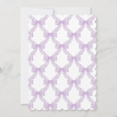 Invitation Lavender Bow Grandmillennial Preppy Baby shower (Dos)
