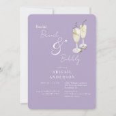 Invitation Lavender Bridal Brunch & Bubbly Douche (Devant)