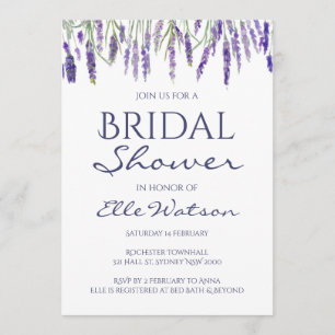 Invitation Lavender Bridal Show, Mariage