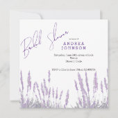 Invitation Lavender Bridal Shower (Devant)