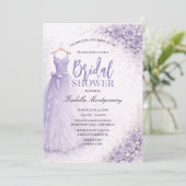 Invitation Lavender Bridesmaid Dress Bridal Shower (Debout devant)