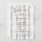 Invitation Lavender Butterfly Dreams Faux Wood Birthday (Devant)