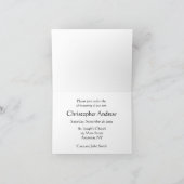 Invitation Lavender Christening (Intérieur)