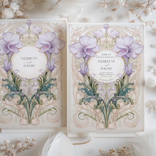 Invitation Lavender Dreams Royal Victoria Floral Mariage