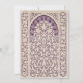 Invitation Lavender Elegance Art Nouveau Mariage dentelle (Dos)