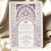 Invitation Lavender Elegance Mariage islamique