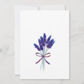 Invitation Lavender fields Villa méditerranéenne nuptiale dou (Dos)