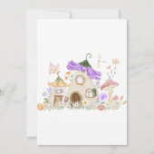Invitation Lavender Fleur sauvage Fairy 1er anniversaire Invi (Dos)