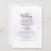 Invitation Lavender Floral Bride Parents Splash Mariage (Devant)