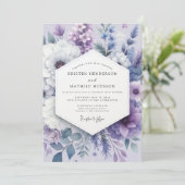 Invitation Lavender Floral Dream Wedding (Debout devant)