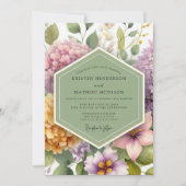 Invitation Lavender Floral Meadow Wedding (Devant)