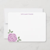 Invitation Lavender Floral Merci Notes (Devant)