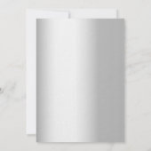 Invitation Lavender florals argent luxe voeu renouvellement m (Dos)