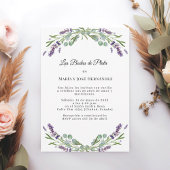 Invitation Lavender Florals Invitación Bodas de Plata
