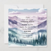 Invitation Lavender Frost in the Alpine Mist Wedding (Devant)