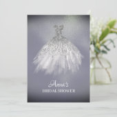 Invitation *~* Lavender Gold White Gown Fête des mariées (Debout devant)