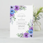 Invitation Lavender Graceful Spring Wedding (Debout devant)