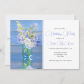 Invitation Lavender Hydrangea réflexions Anniversaire (Devant)