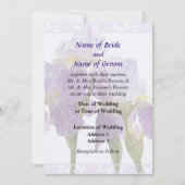 Invitation Lavender Iris Couple Mariage Fournitures (Devant)