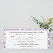Invitation Lavender Lace Faith Hope Love Mariage horizontal (Debout devant)