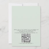 Invitation Lavender Leaves Rustic Elegant QR Code Wedding (Dos)
