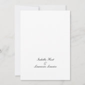 Invitation Lavender Lilac Floral Gold Frame Élégant Mariage (Dos)