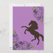 Invitation Lavender Lilac Roses Ouest Charra Quinceañera (Dos)