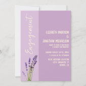 Invitation Lavender Love Engagement (Devant)