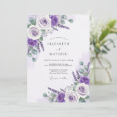 Invitation Lavender Luminous Spring Wedding (Debout devant)
