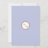 Invitation Lavender Mariage Élégant Enregistrer La Date Invit (Dos)