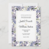 Invitation Lavender menthe sauvage orchidées Mariage floral (Devant)