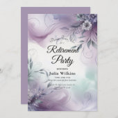 Invitation Lavender Mist et Watercolor Whispers prennent leur (Devant / Derrière)