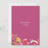 Invitation Lavender Orange Pink Yellow Floral Bridal Shower (Dos)