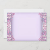 Invitation Lavender Pink Photo Première communion (Dos)